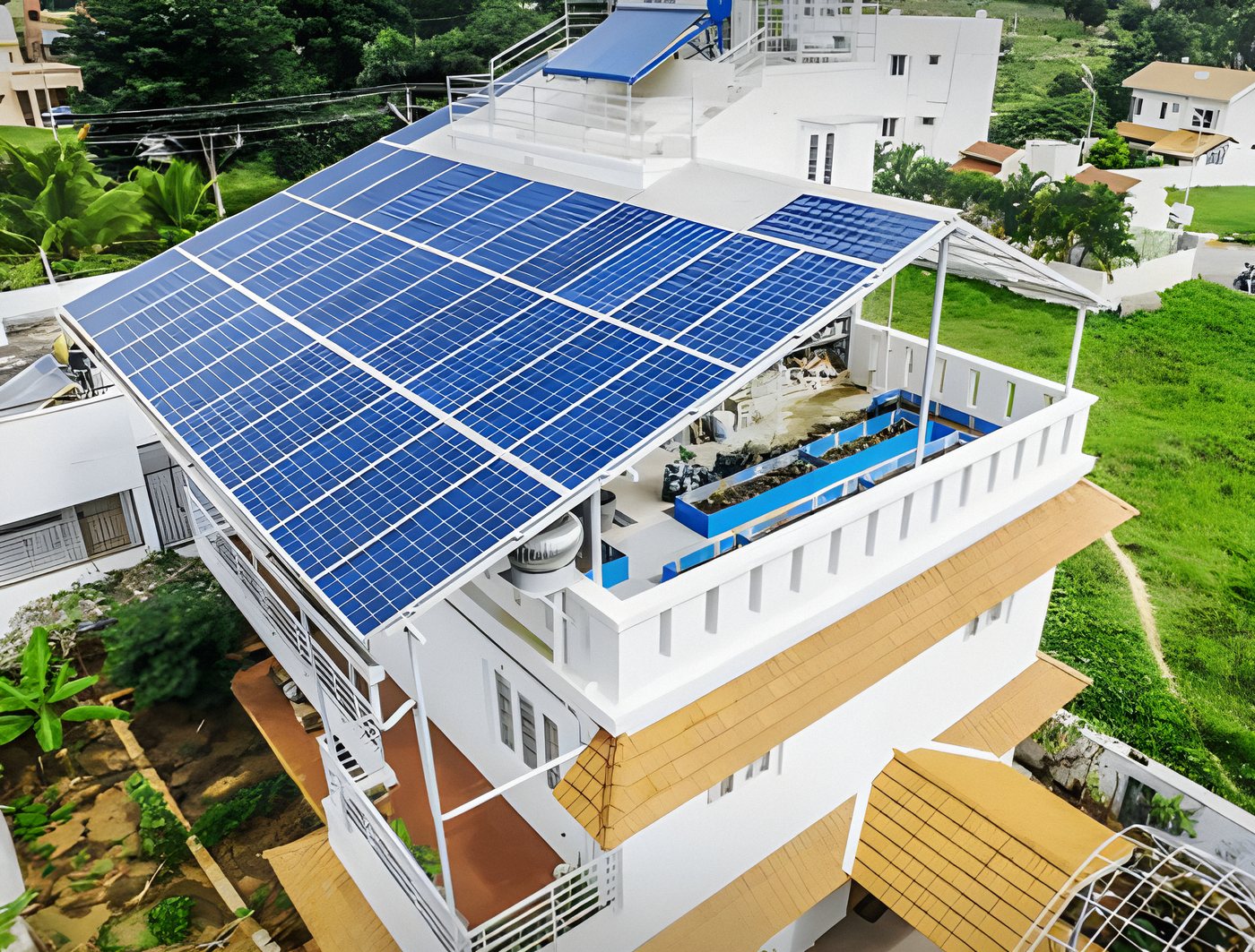 Residential rooftop system on an elevated structure